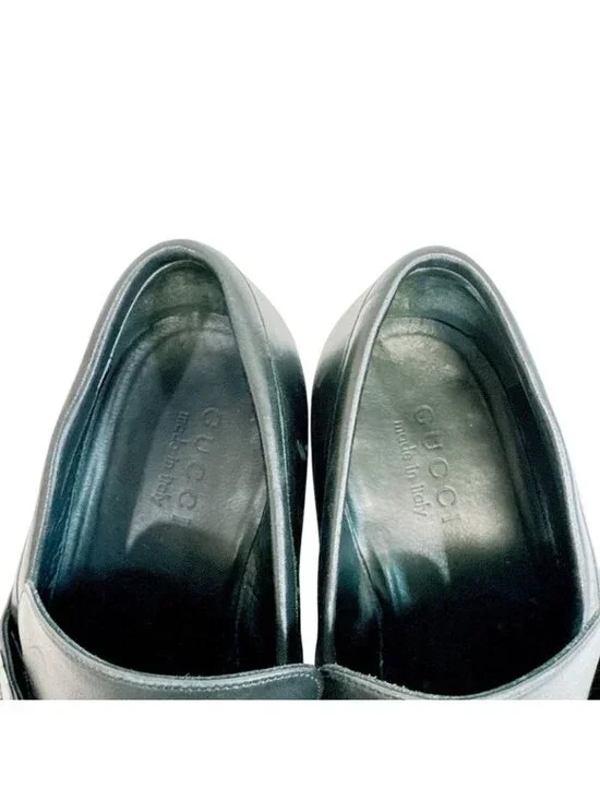 Gucci Business Shoes Interlocking Leather Black - Picture 7 of 8